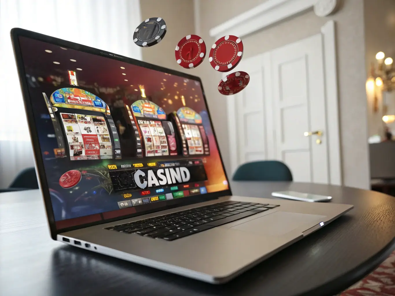 A vibrant and engaging scene from the Casinolux.be online casino, showcasing a variety of games and a user-friendly interface.